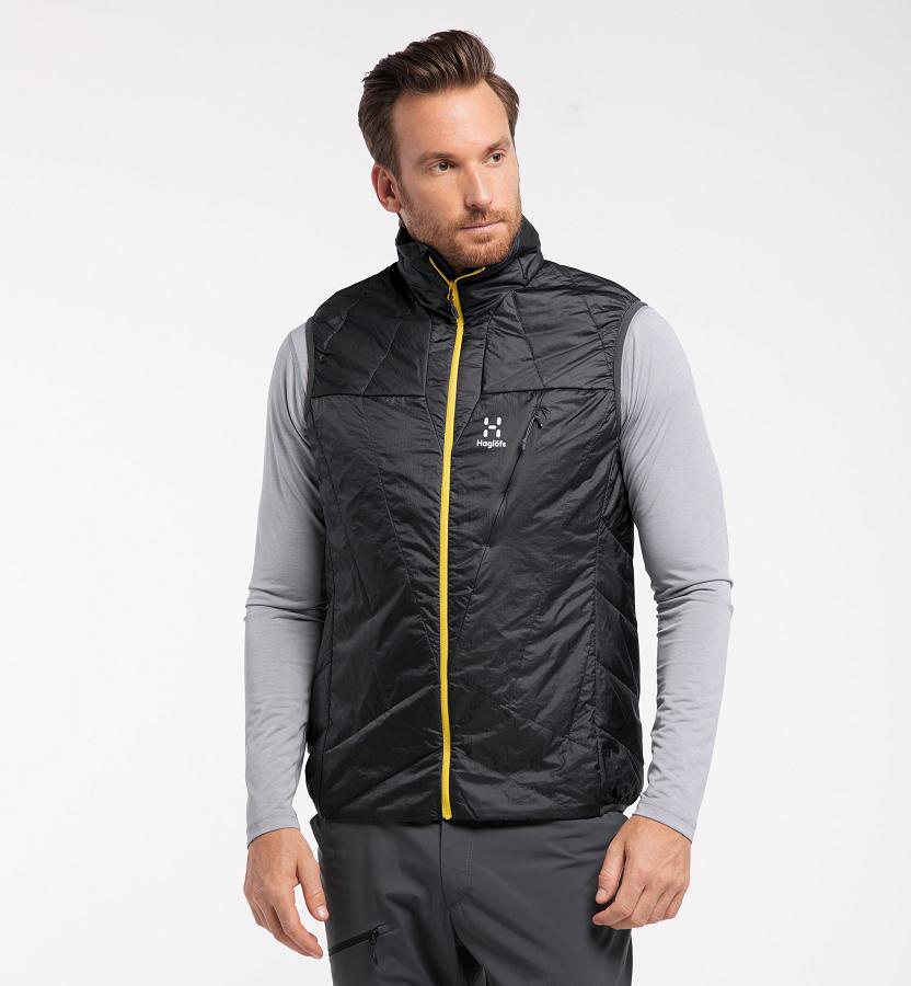 Haglöfs Mens L.I.M Barrier Vest Black New Zealand 24136YVMQ